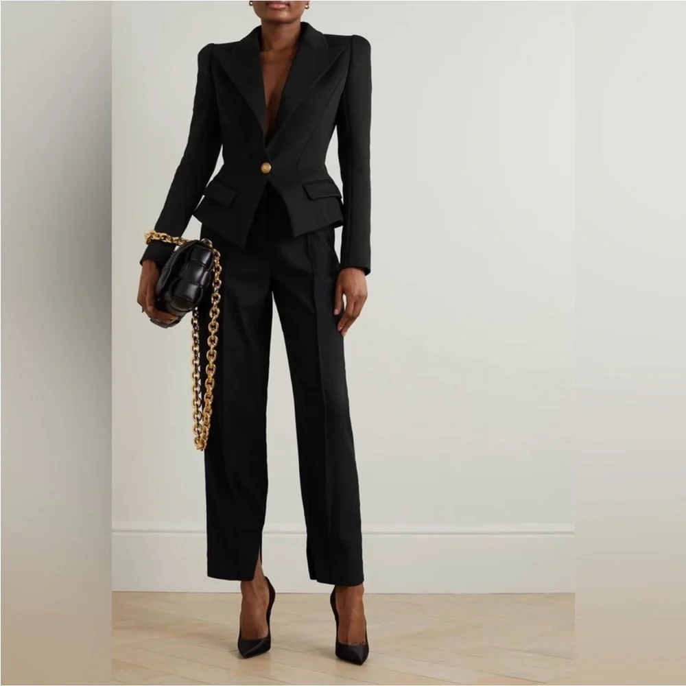 Balmain Blazer- Flap pockets Single-breasted Blazer - Picture 3 of 13